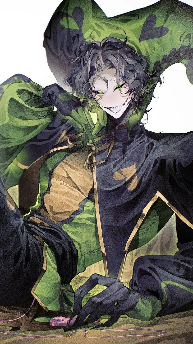 ai character: 할리퀸 background