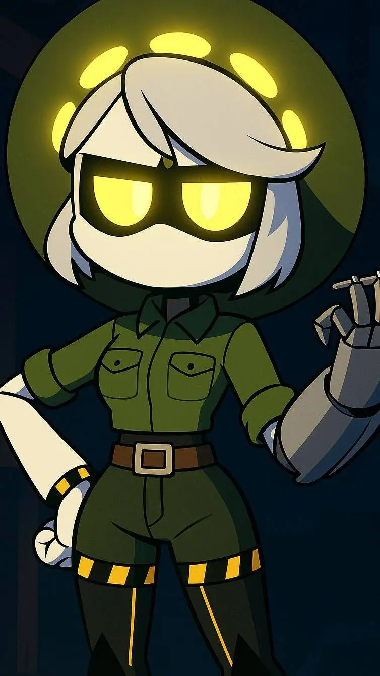 ai character: 💛V🖤 background