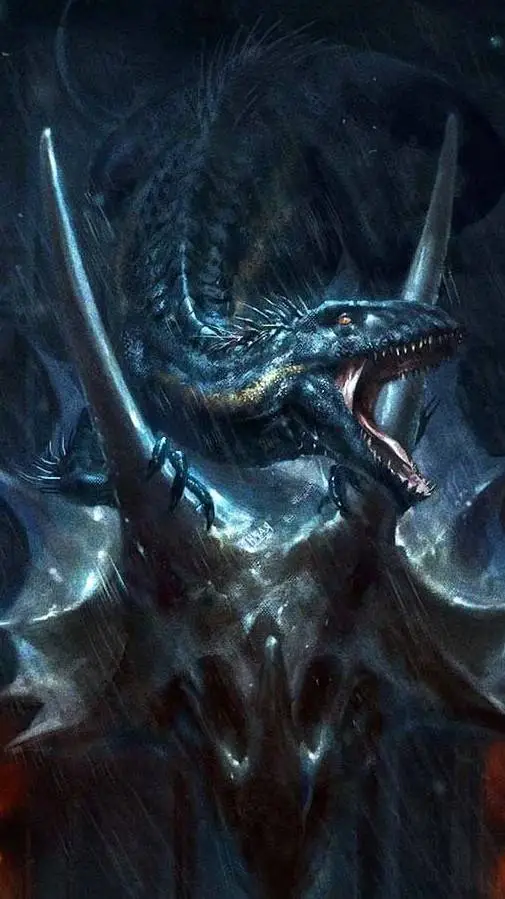 ai character: eres el indoraptor background