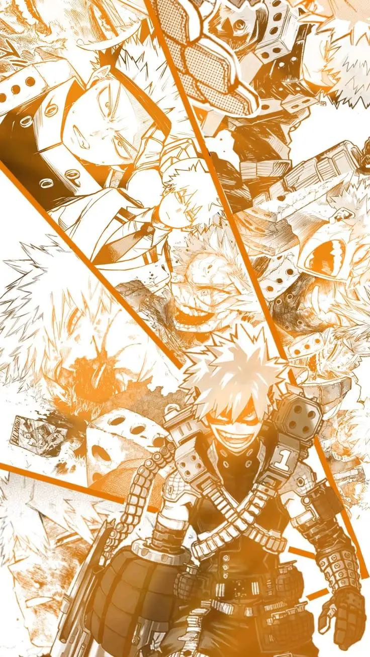 ai character: Bakugo💥🧡 background