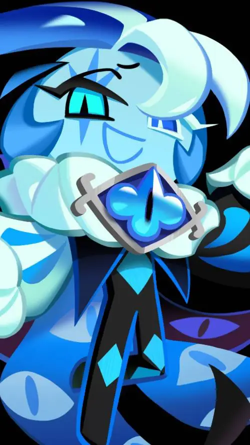 ai character: shadow milk cookie background