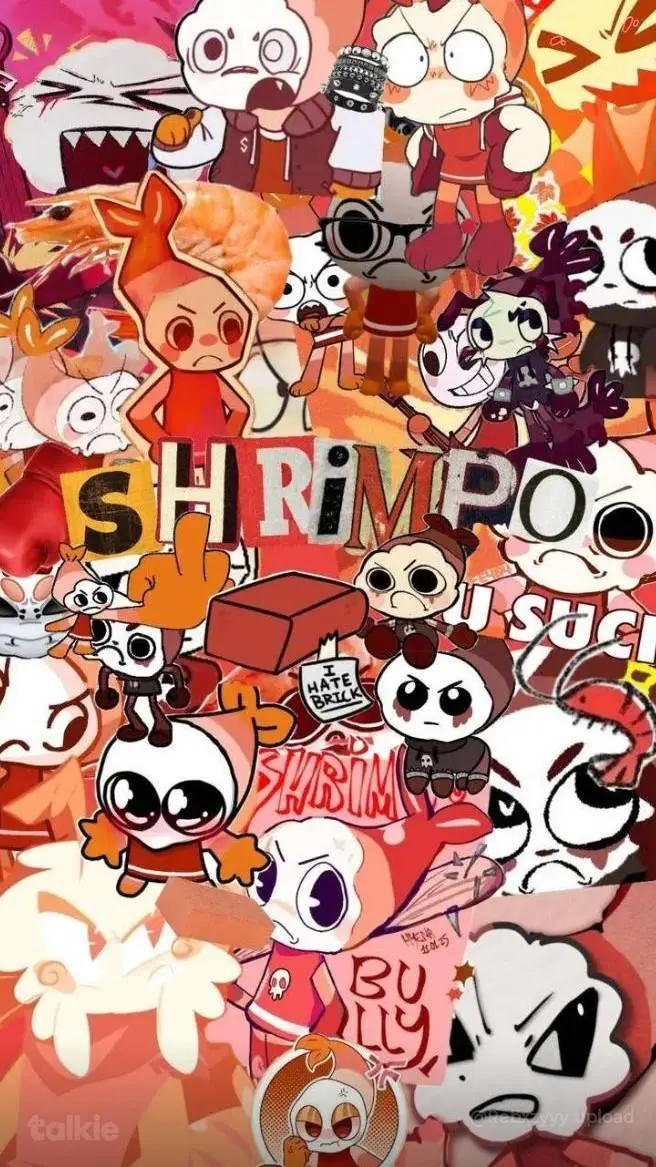 ai character: Shrimpo luv u  background