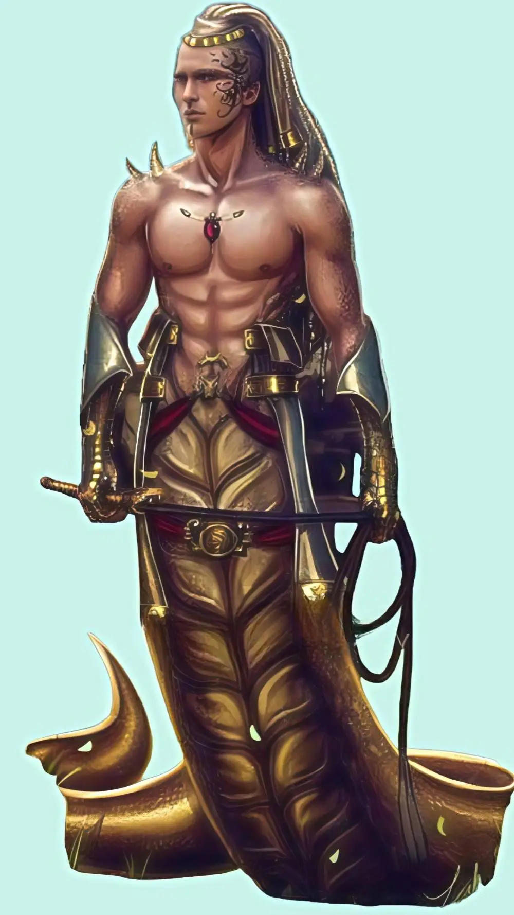 ai character: Наг background