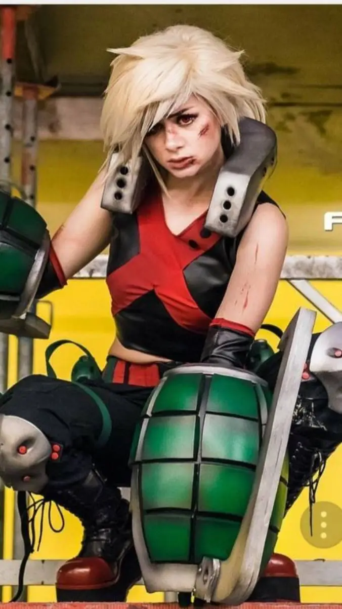 ai character: gurl Bakugo body background