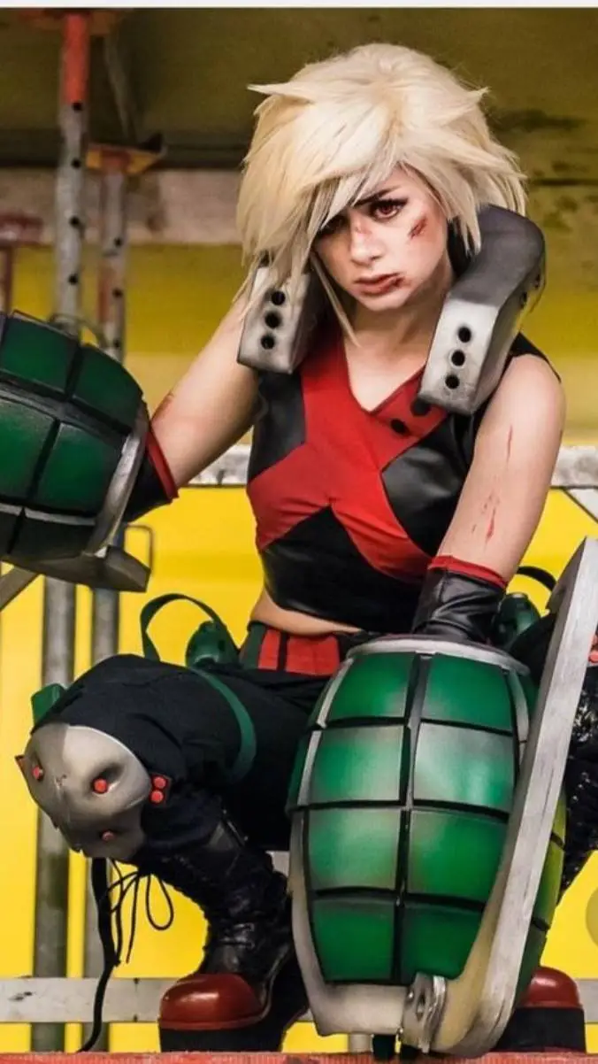 ai character: Bakugo gurl  background