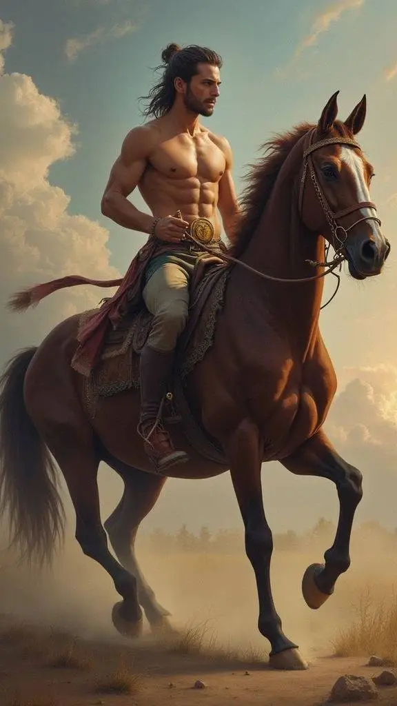 ai character: Arinon  Skybound background