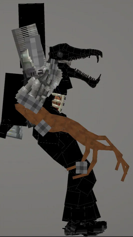 ai character: Alpha zombie  background