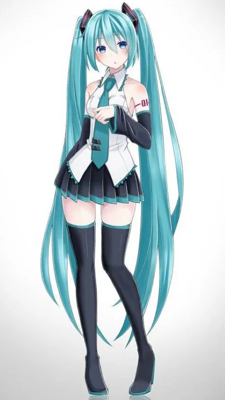 ai character: Hatsune miku 🩵 background