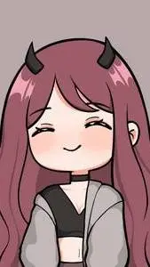 ai character: cute demon  background