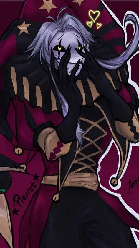ai character: Pierrot  background