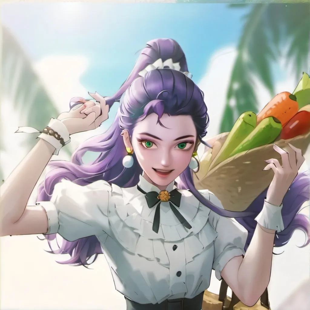 chat with ai character: Rumi Summer outfit