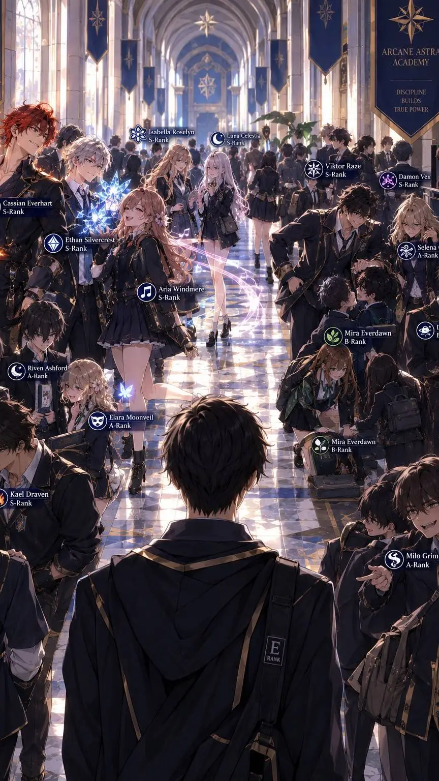 ai character: Magical school background