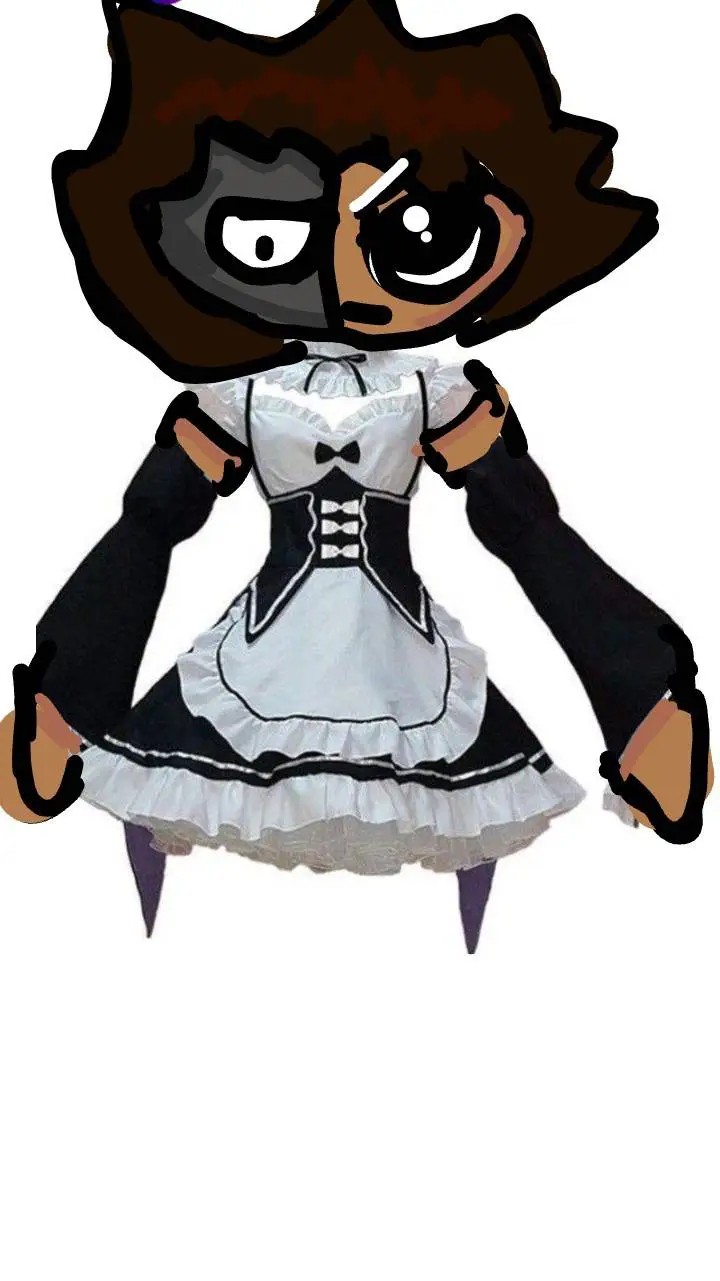 ai character: server maid  background