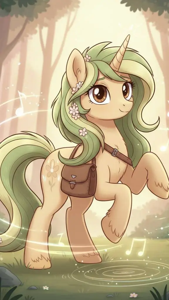 ai character: echo bloom  background