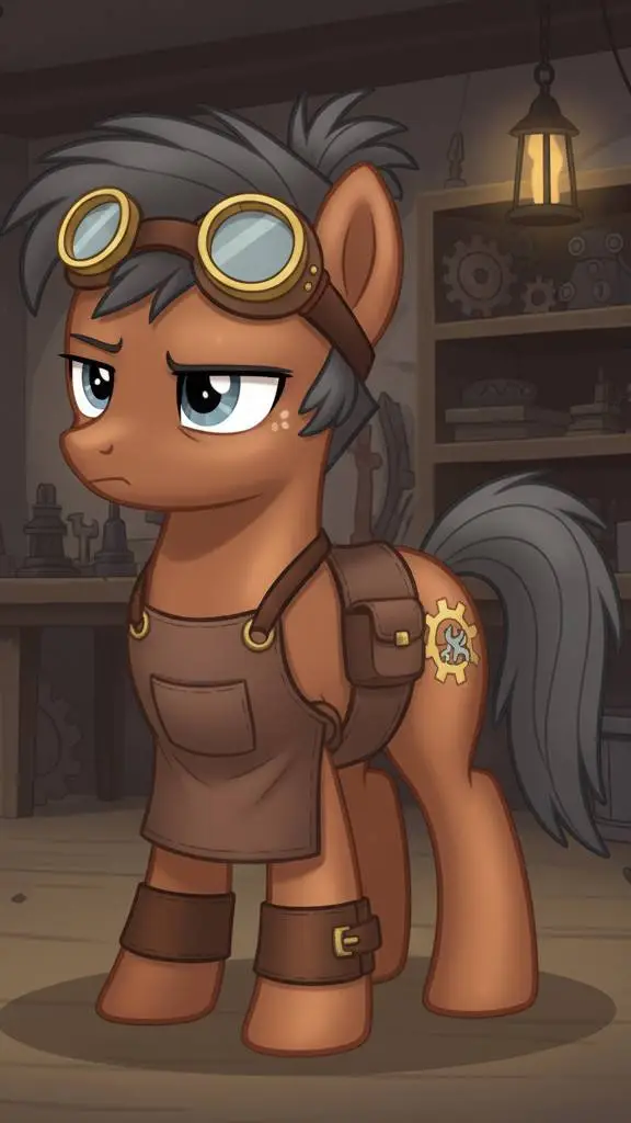 ai character: cogsworth gear  background