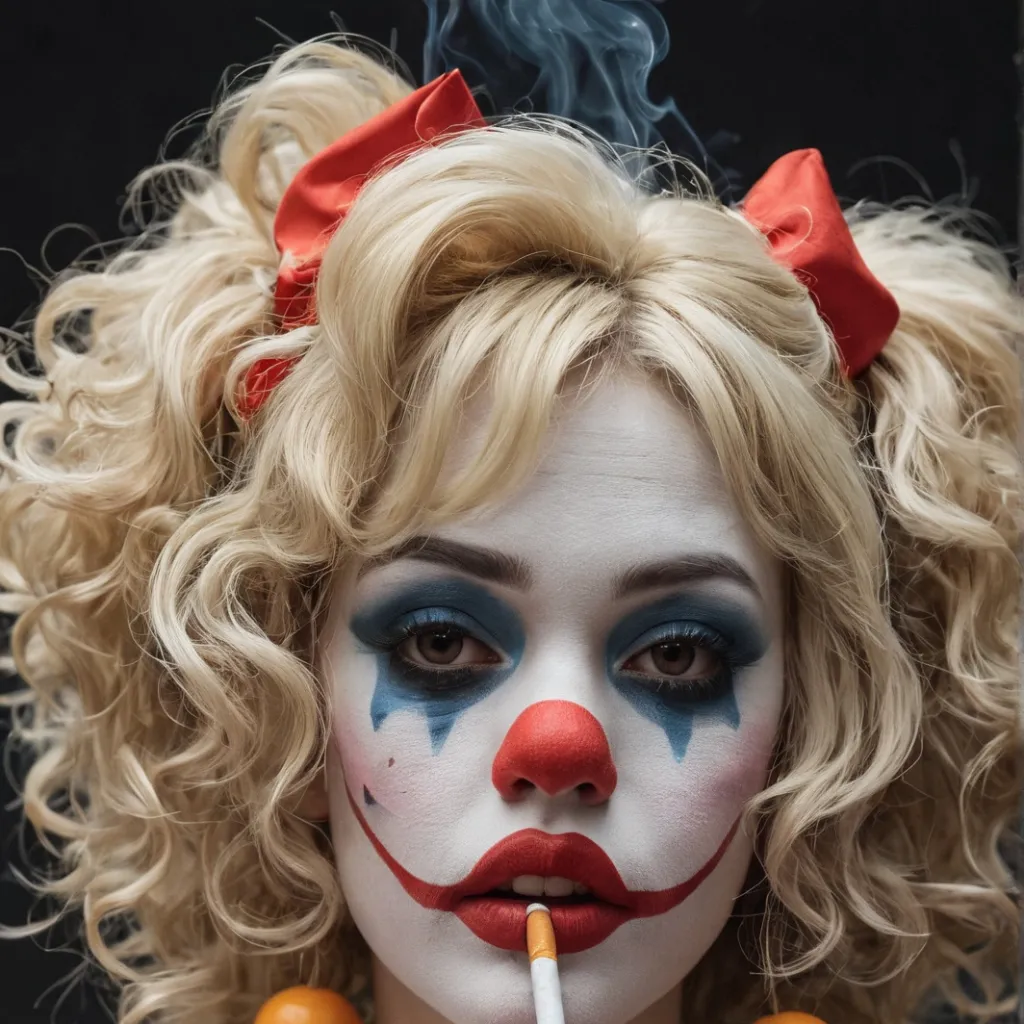 chat with ai character: Sheena clown girl