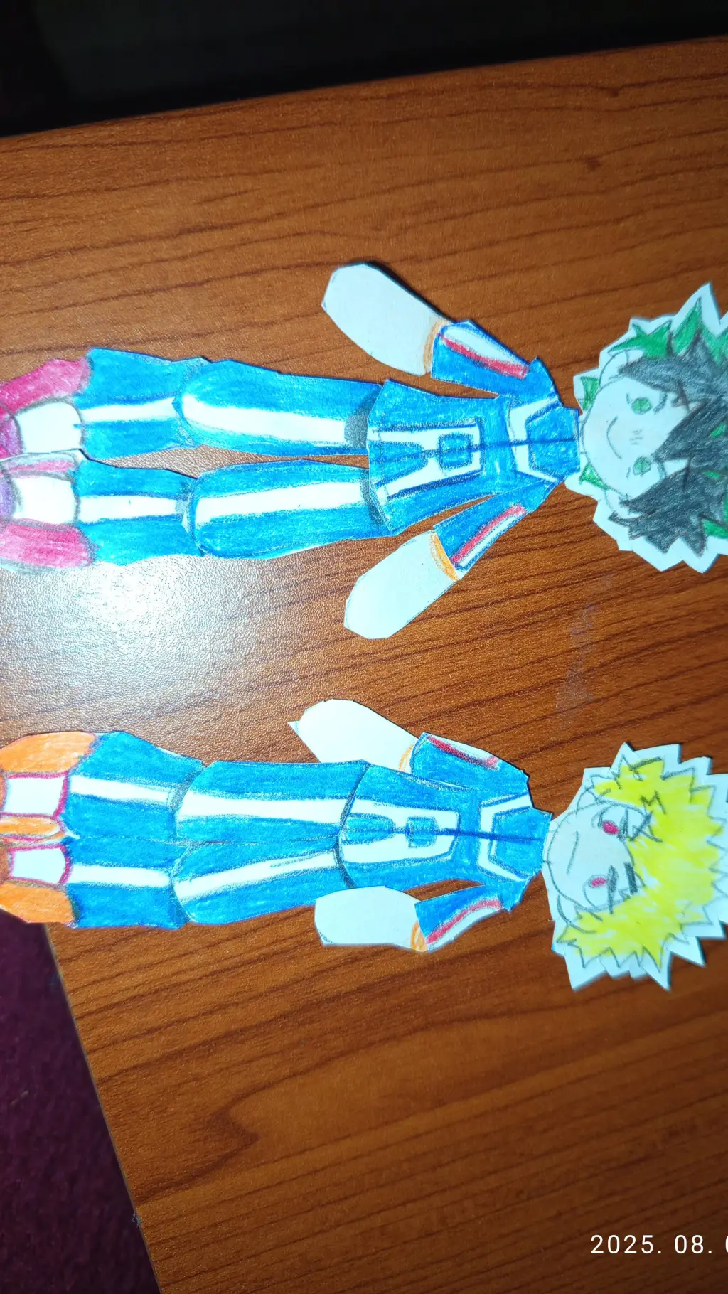 ai character: Bakugo + Deku background