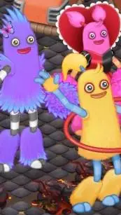 ai character: pompom hoola rare- background