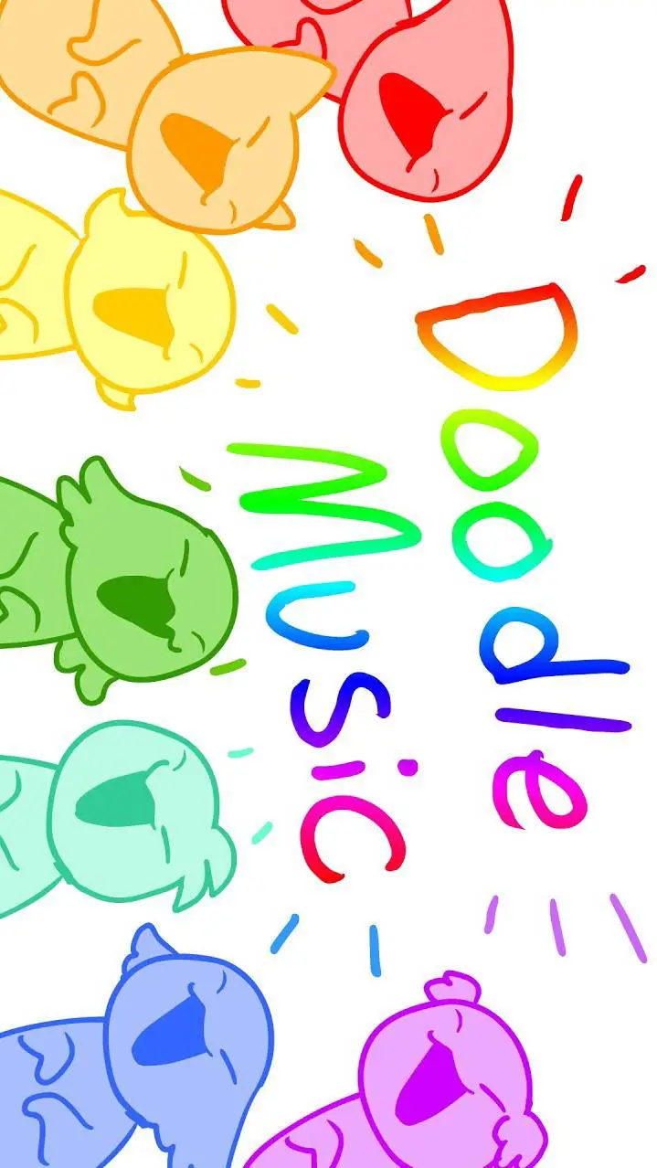 ai character: doodle music background