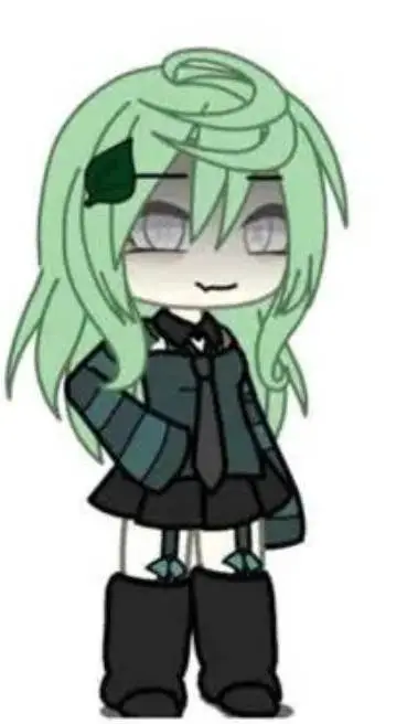 ai character: leafy background