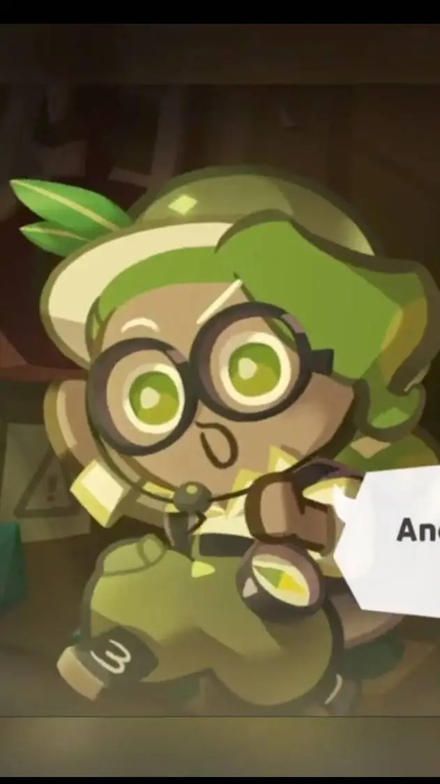 ai character: Olive cookie background