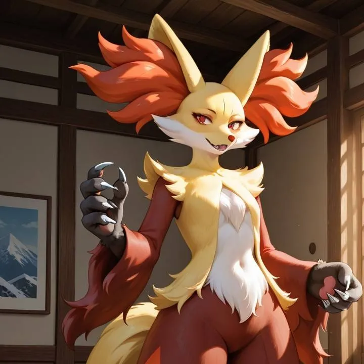 chat with ai character: Delphox