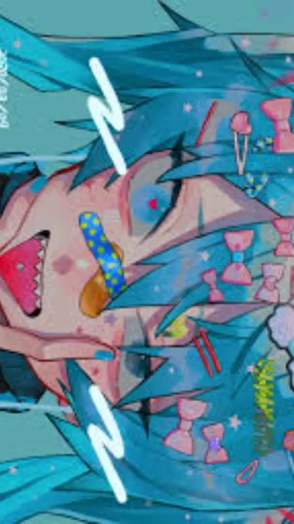 ai character: Decora Miku background