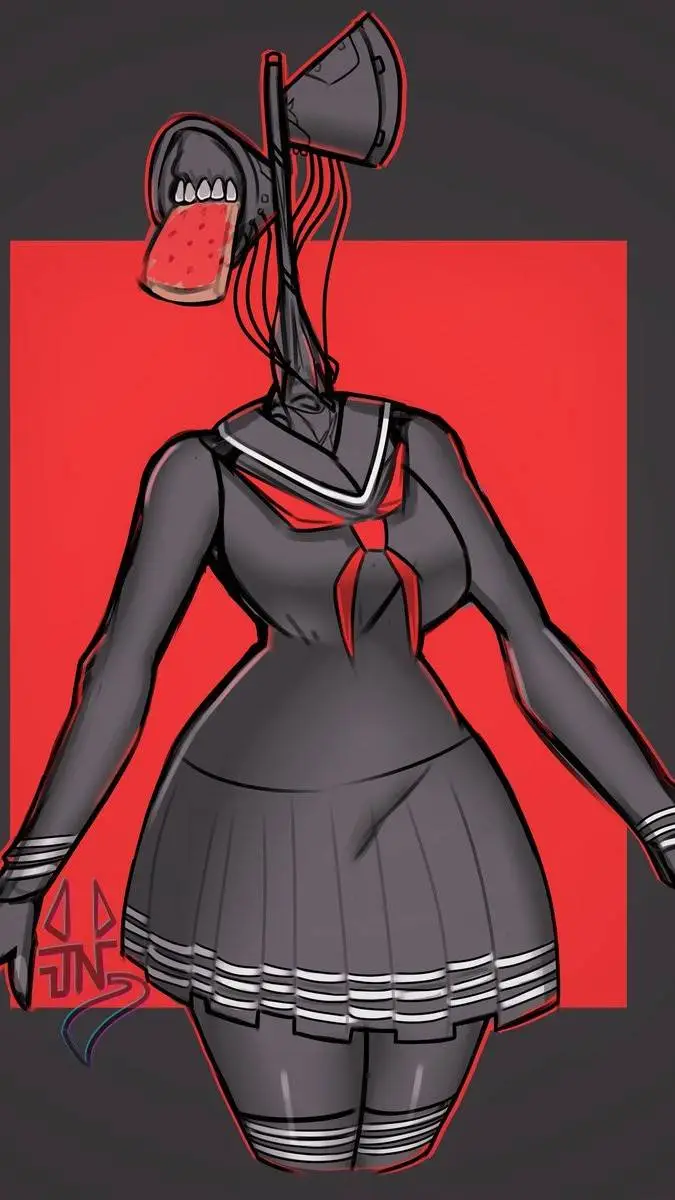 ai character: siren head (fem) background