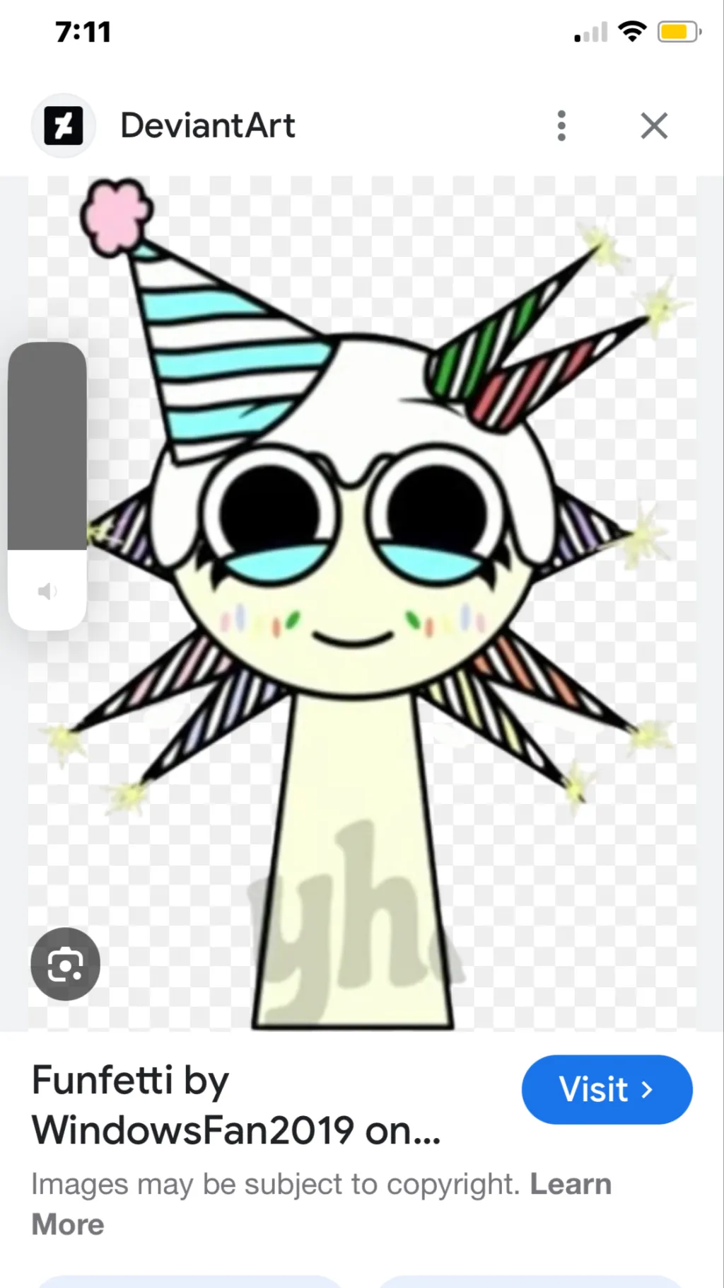 ai character: Sprunki:funfetti background