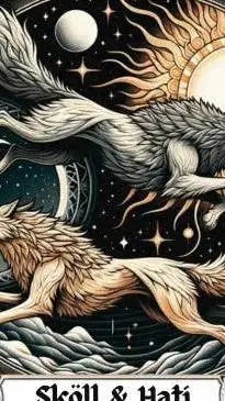 ai character: hati and sköll background