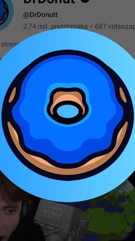 ai character: Dr donut background