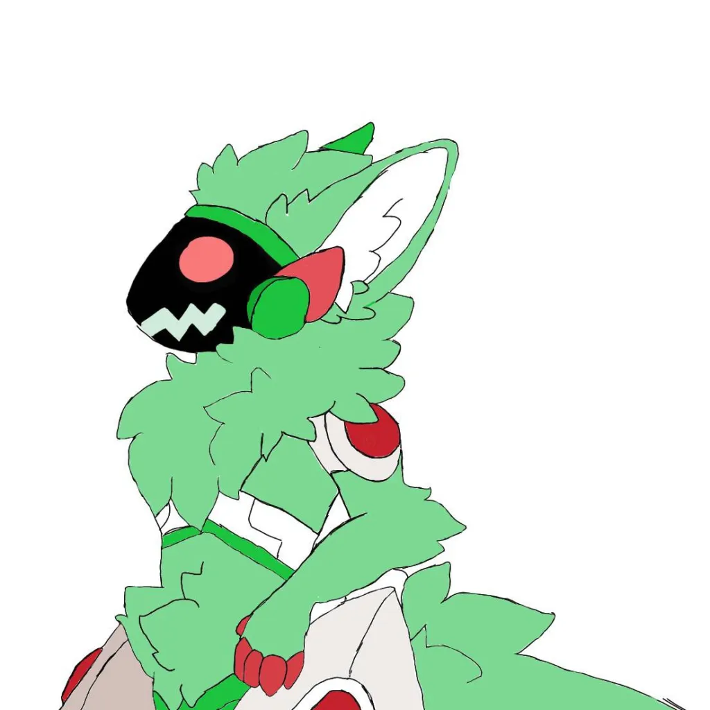 chat with ai character: mint (protogen)