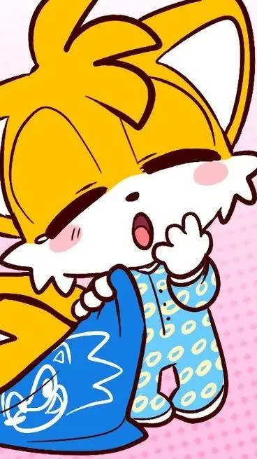 ai character: baby tails :3 background
