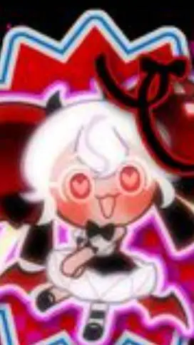 ai character: candy apple cookie background