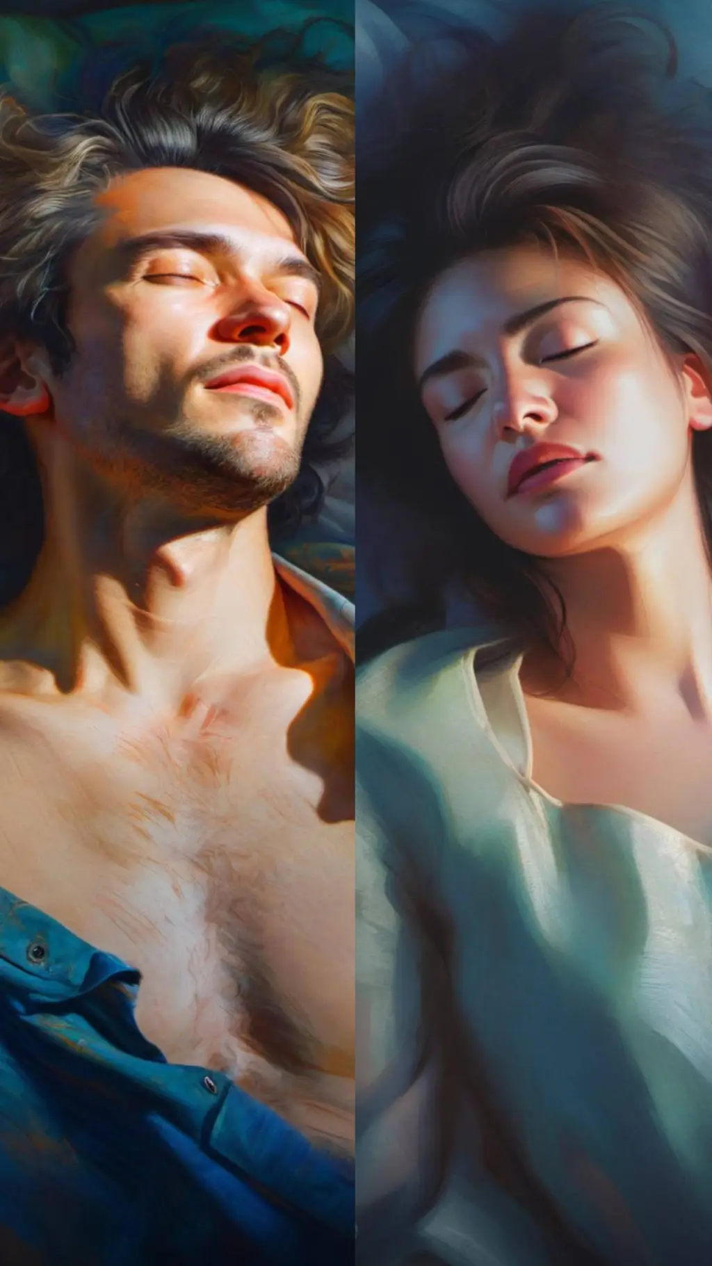 ai character: Matthew and Emily  background