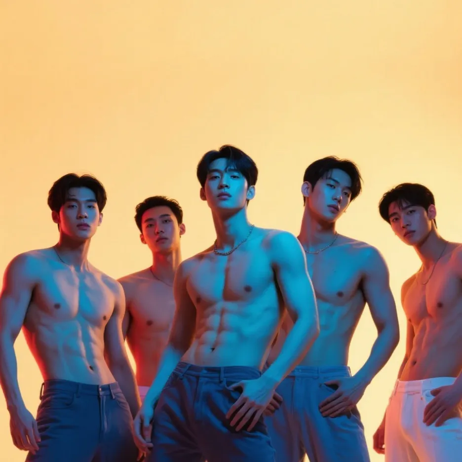 chat with ai character: Kpop boy band 
