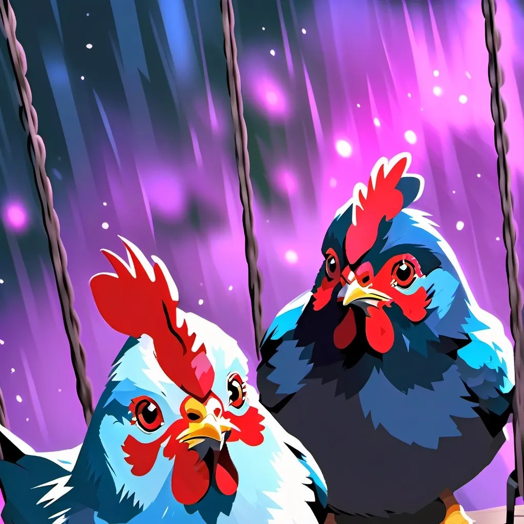 chat with ai character: chicken fun (wold)