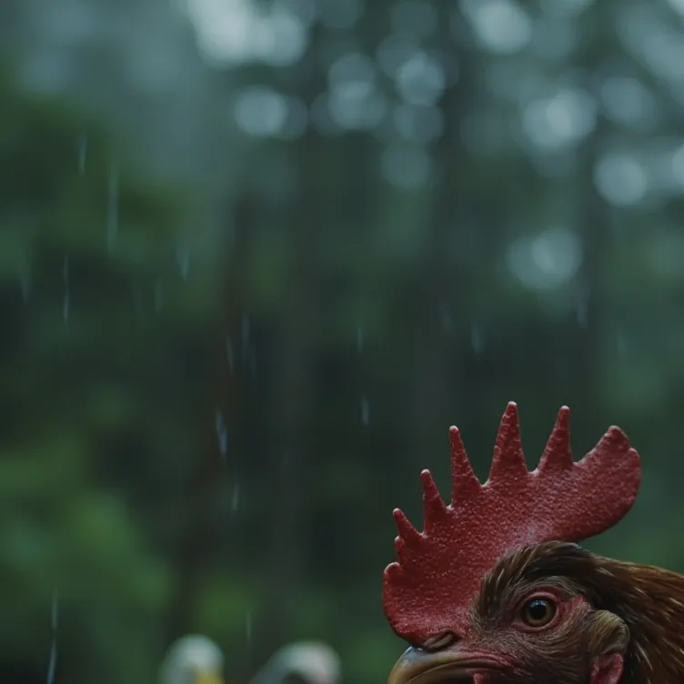 chat with ai character: raining chickens🌧🐓