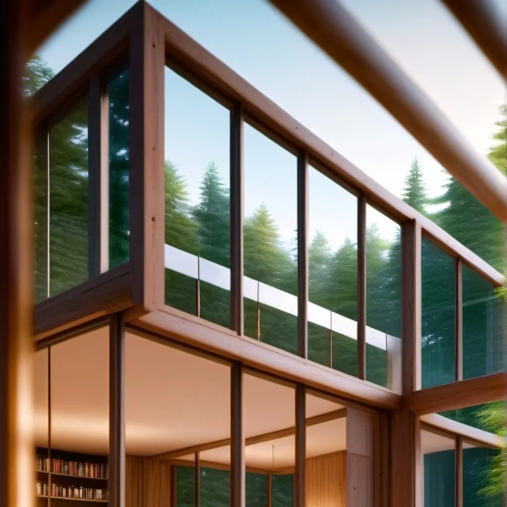 chat with ai character: glass house