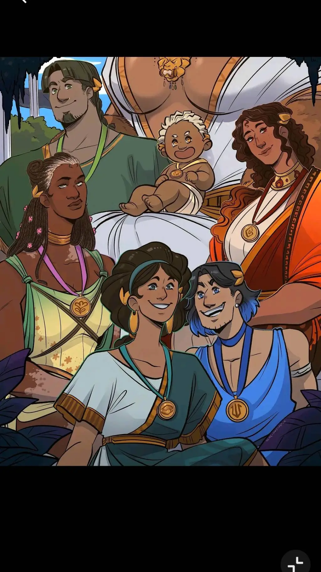 ai character: Greek Gods background