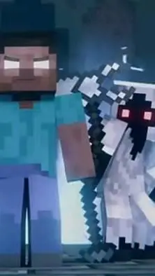 ai character: minecraft  background