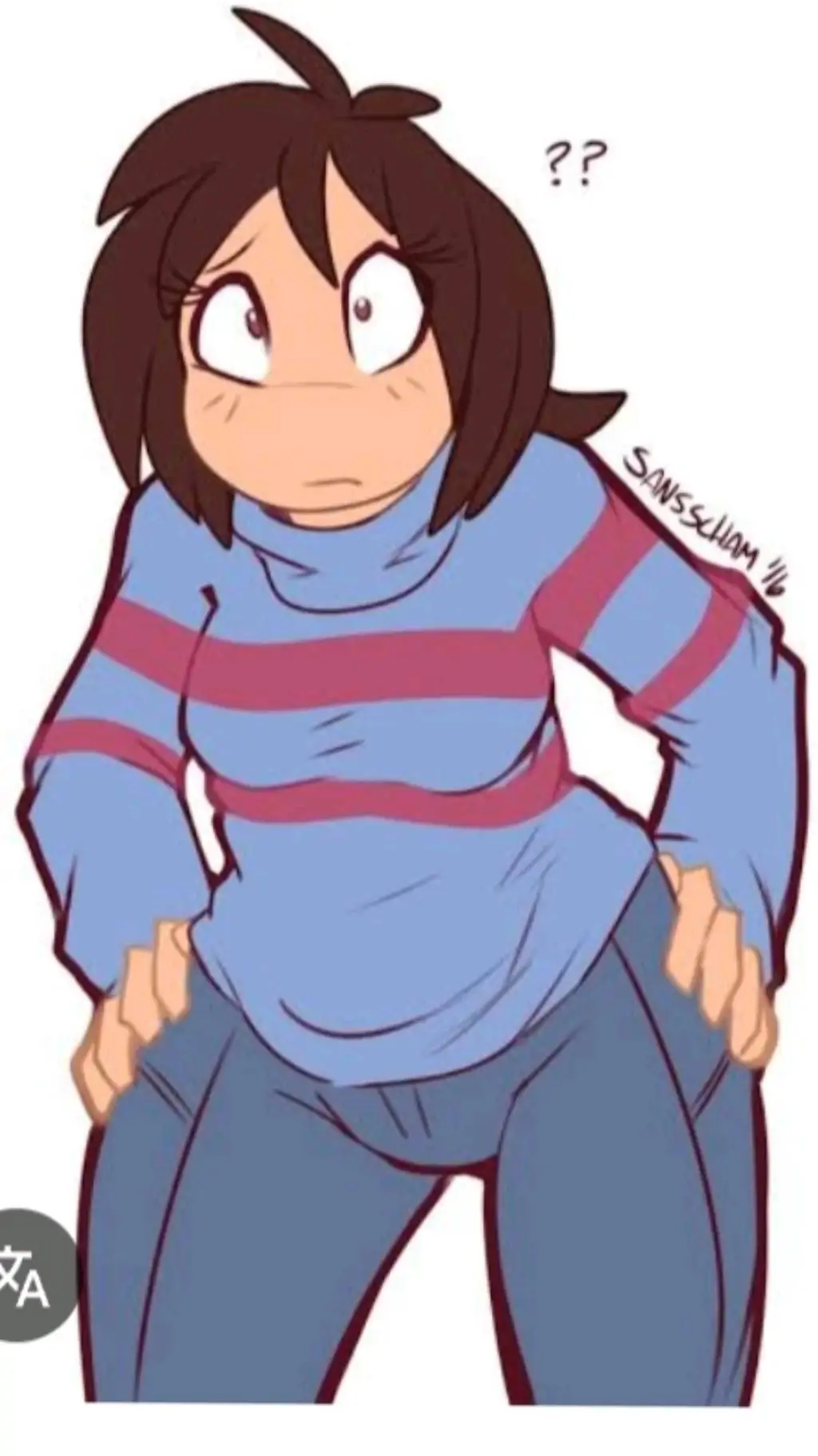 ai character: frisk background