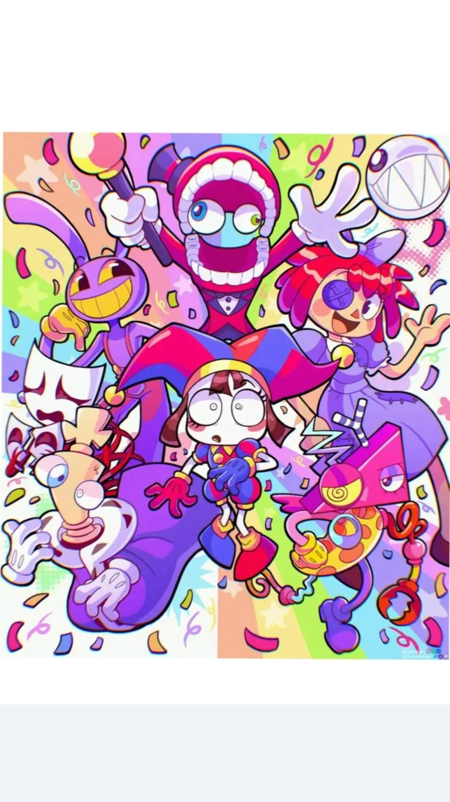 ai character: digital circus  background