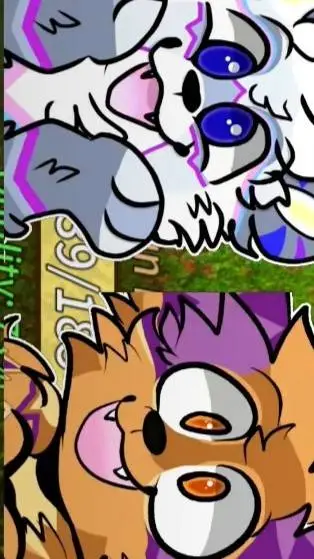 ai character: Luna and Papaya background