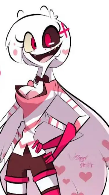 ai character: Female angel dust background