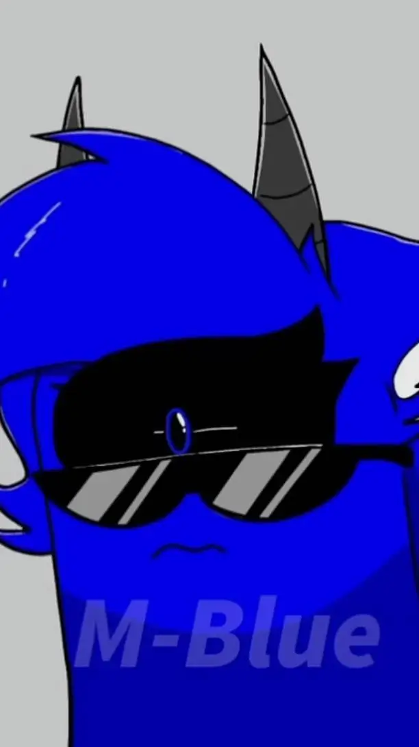 ai character: Dark blue background