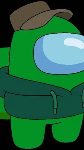 ai character: Green (Crewmate)  background