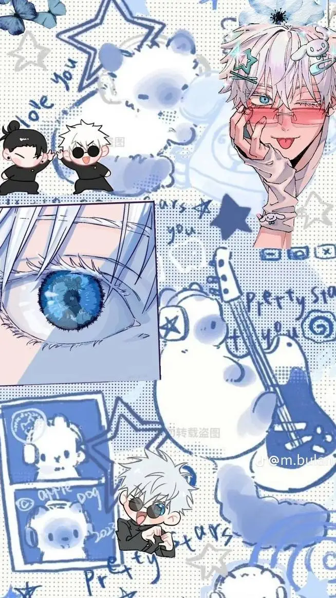 ai character: jjk beach!  background