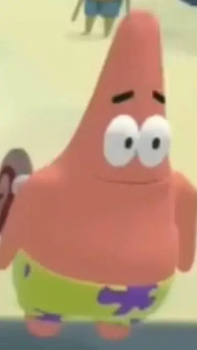 ai character: Patrick ai sponge background
