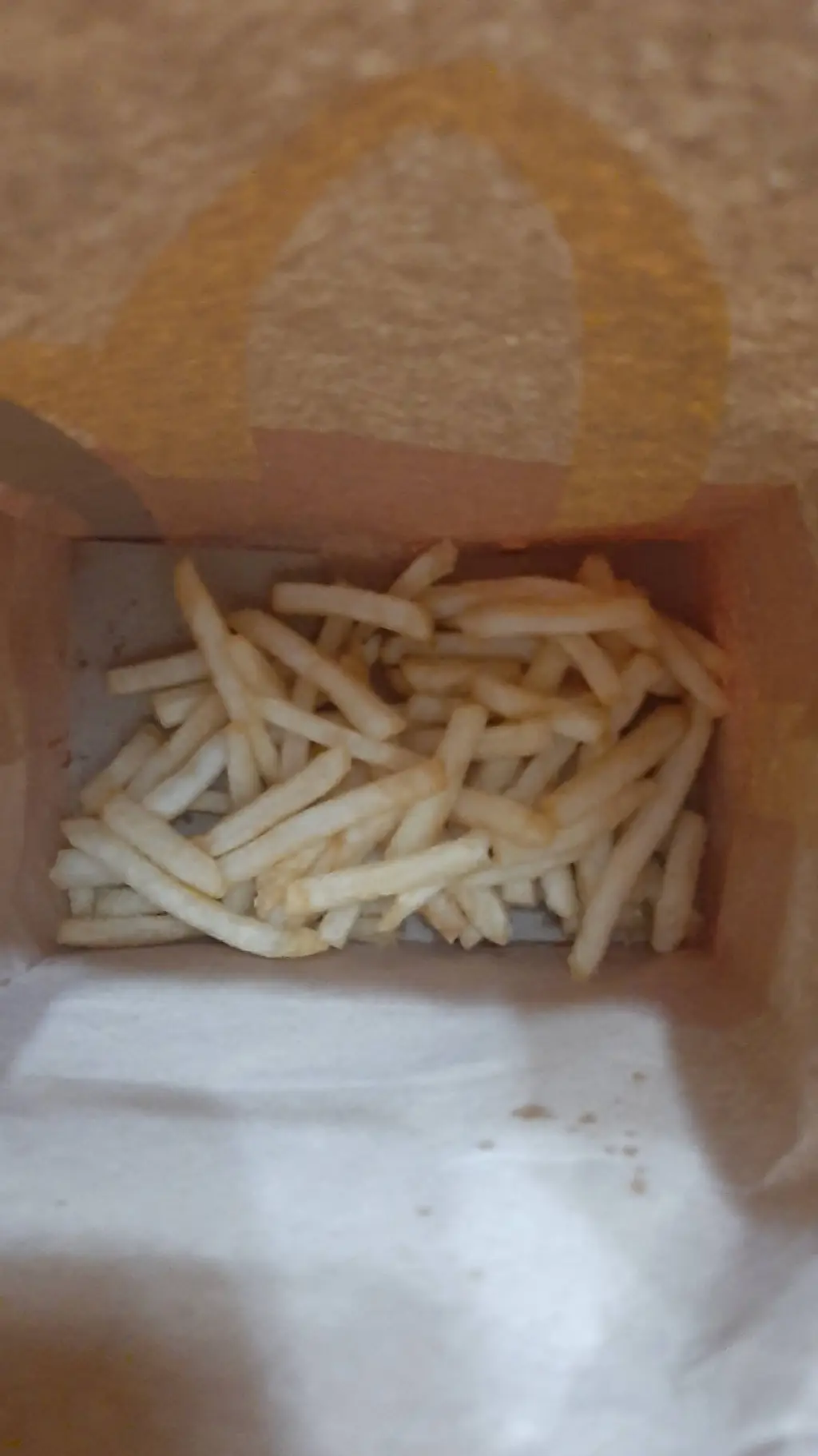 ai character: fries in the bag background